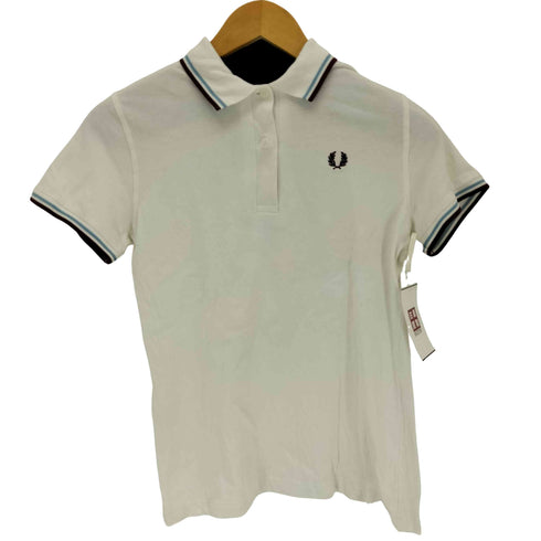 フレッドペリー FRED PERRY MADE IN ENGLAND ワンポイント刺繍ポロシャツ レディース JPN:40